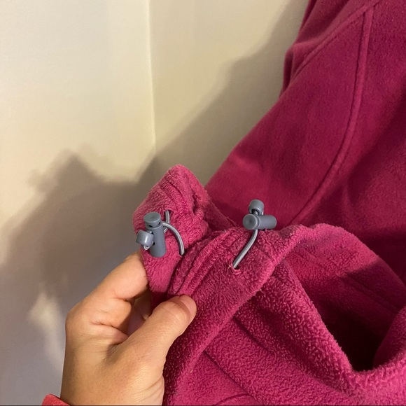 Columbia Jacket Women’s Size Large Pink Fleece Full Zip Jacket Long Sleeve - Picture 9 of 12